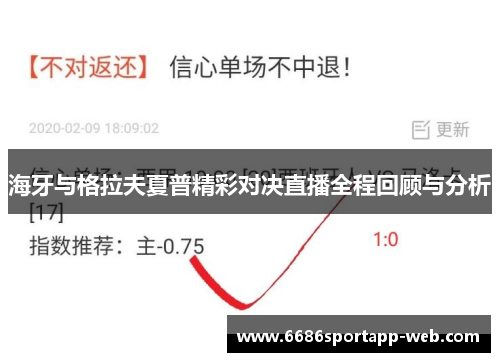 海牙与格拉夫夏普精彩对决直播全程回顾与分析